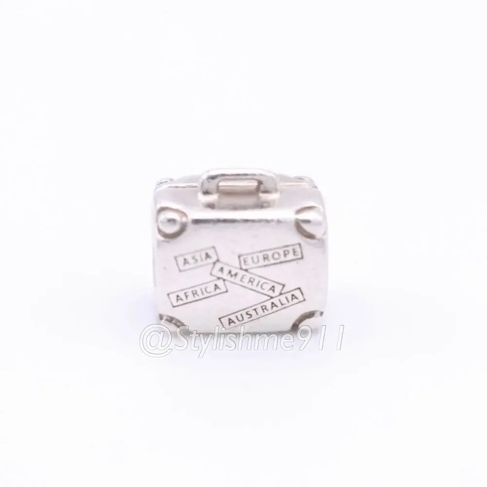Authentic Pandora I Love To Travel Suitcase Airline Exclusive Retired Charm
